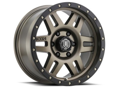 ICON Six Speed 17x8.5 6x135 6mm Offset 5in BS 94mm Bore Bronze Wheel thumbnail 2