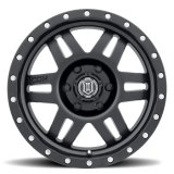 ICON Six Speed 17x8.5 6x135 6mm Offset 5in BS 94mm Bore Satin Black Wheel thumbnail 1