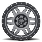ICON Six Speed 17x8.5 6x135 6mm Offset 5in BS 94mm Bore Titanium Wheel thumbnail 1