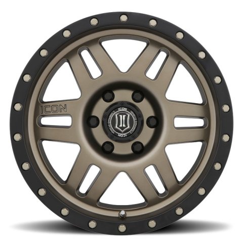 ICON Six Speed 17x8.5 6x5.5 25mm Offset 5.75in BS 108.1mm Bore Bronze Wheel thumbnail 3