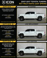 ICON 2007+ Toyota Tundra Multi Rate RXT Leaf Pack w/Add In Leaf thumbnail 5
