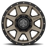 ICON Rebound 17x8.5 8x6.5 13mm Offset 5.25in BS 121.4mm Bore Bronze Wheel thumbnail 1