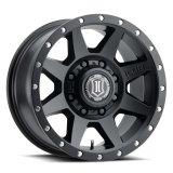 ICON Rebound 17x8.5 8x6.5 13mm Offset 5.25in BS 121.4mm Bore Satin Black Wheel thumbnail 1