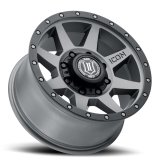 ICON Rebound 17x8.5 8x170 6mm Offset 5in BS 125mm Bore Titanium Wheel thumbnail 5
