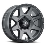 ICON Rebound 18x9 5x150 25mm Offset 6in BS 110.1mm Bore Titanium Wheel thumbnail 1