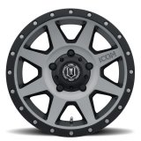 ICON Rebound 18x9 5x150 25mm Offset 6in BS 110.1mm Bore Titanium Wheel thumbnail 2