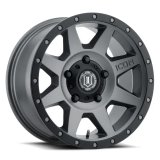 ICON Rebound 18x9 5x150 25mm Offset 6in BS 110.1mm Bore Titanium Wheel thumbnail 3