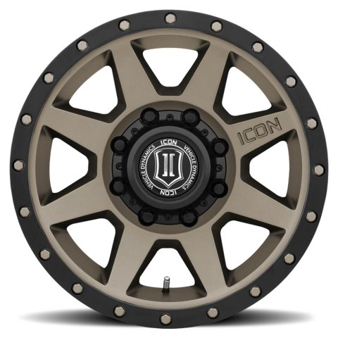 ICON Rebound HD 18x9 8x6.5 12mm Offset 5.5in BS 121.4mm Bore Bronze Wheel thumbnail 2