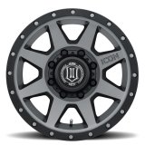 ICON Rebound HD 18x9 8x170 6mm Offset 5.25in BS 125mm Bore Titanium Wheel thumbnail 1