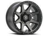 ICON Rebound 18x9 6x5.5 0mm Offset 5in BS 106.1mm Bore Titanium Wheel thumbnail 1