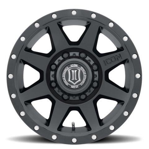 ICON Rebound HD 18x9 8x180 12mm Offset 5.5in BS 124.2mm Bore Satin Black Wheel thumbnail 2