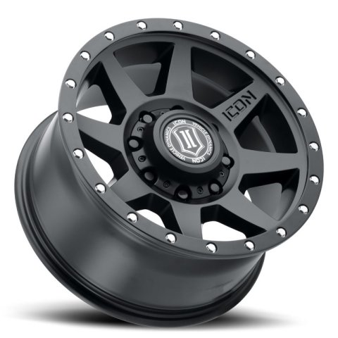 ICON Rebound HD 18x9 8x180 12mm Offset 5.5in BS 124.2mm Bore Satin Black Wheel thumbnail 3