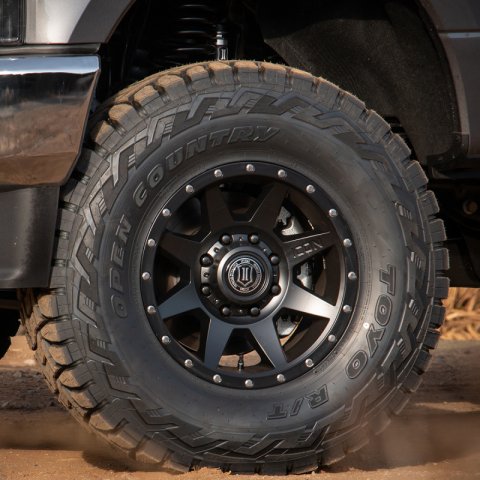 ICON Rebound HD 18x9 8x180 12mm Offset 5.5in BS 124.2mm Bore Satin Black Wheel thumbnail 4