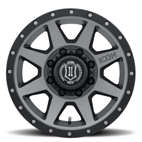 ICON Rebound HD 18x9 8x180 12mm Offset 5.5in BS 124.2mm Bore Titanium Wheel thumbnail 3