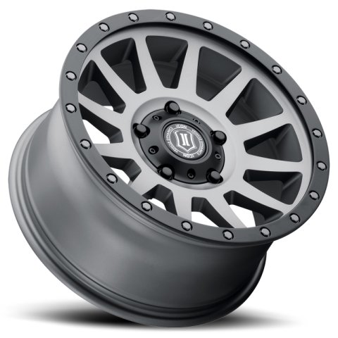 ICON Compression 17x8.5 5x150 25mm Offset 5.75in BS 110.1mm Bore Titanium Wheel thumbnail 2
