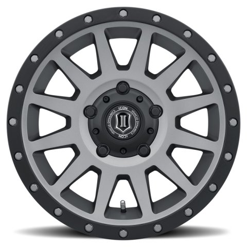 ICON Compression 17x8.5 5x150 25mm Offset 5.75in BS 110.1mm Bore Titanium Wheel thumbnail 3