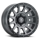 ICON Compression 17x8.5 5x5 -6mm Offset 4.5in BS 71.5mm Bore Titanium Wheel thumbnail 1