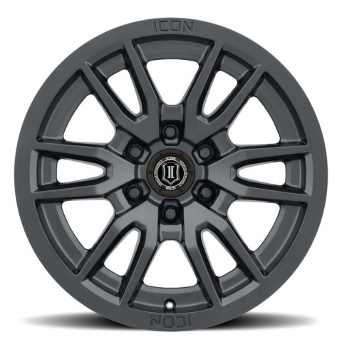 ICON Vector 6 17x8.5 6x135 6mm Offset 5in BS 87.1mm Bore Satin Black Wheel thumbnail 2