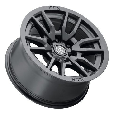 ICON Vector 6 17x8.5 6x135 6mm Offset 5in BS 87.1mm Bore Satin Black Wheel thumbnail 3