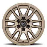 ICON Vector 6 17x8.5 6x120 0mm Offset 4.75in BS 67mm Bore Bronze Wheel thumbnail 1