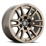 ICON Vector 6 17x8.5 6x120 0mm Offset 4.75in BS 67mm Bore Bronze Wheel thumbnail 2