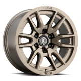 ICON Vector 6 17x8.5 6x120 0mm Offset 4.75in BS 67mm Bore Bronze Wheel thumbnail 4