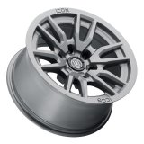 ICON Vector 6 17x8.5 6x120 0mm Offset 4.75in BS 67mm Bore Titanium Wheel thumbnail 3