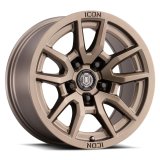 ICON Vector 5 17x8.5 5x5 -6mm Offset 4.5in BS 71.5mm Bore Bronze Wheel thumbnail 1