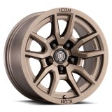 ICON Vector 5 17x8.5 5x5 -6mm Offset 4.5in BS 71.5mm Bore Bronze Wheel thumbnail 2