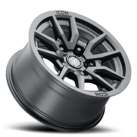 ICON Vector 5 17x8.5 5x5 -6mm Offset 4.5in BS 71.5mm Bore Satin Black Wheel thumbnail 2