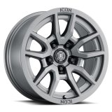 ICON Vector 5 17x8.5 5x5 -6mm Offset 4.5in BS 71.5mm Bore Titanium Wheel thumbnail 1