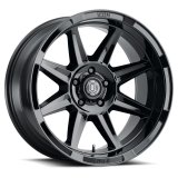 ICON Bandit 20x10 5x150 -24mm 4.5in BS 110.10mm Bore Gloss Black Wheel thumbnail 1