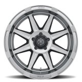 ICON Bandit 20x10 5x150 -24mm 4.5in BS 110.10mm Bore Gun Metal Wheel thumbnail 4