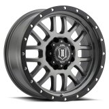ICON Alpha 20x9 8x6.5 19mm Offset 5.75in BS 125.2mm Bore Gun Metal Wheel thumbnail 2