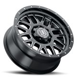 ICON Alpha 20x9 8x6.5in 19mm Offset 5.75in BS Gloss Black Milled Spokes Wheel thumbnail 3