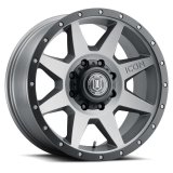 ICON Rebound 20x9 8x6.5in 12mm Offset 5.5in BS Titanium Wheel thumbnail 3