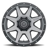ICON Rebound 20x9 8x6.5in 12mm Offset 5.5in BS Titanium Wheel thumbnail 5