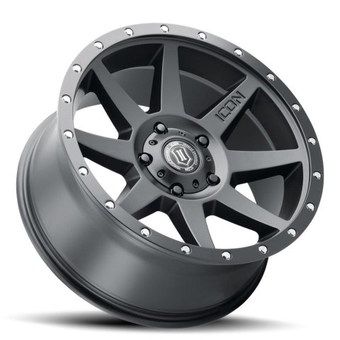 ICON Rebound 20x9 6x5.5 0mm Offset 5in BS Satin Black Wheel thumbnail 3
