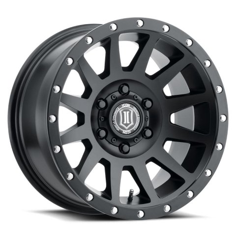 ICON Compression 20x10 6x135 -19mm Offset 4.75inBS Satin Black Wheel thumbnail 1