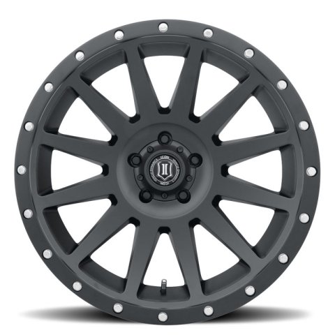 ICON Compression 20x10 6x135 -19mm Offset 4.75inBS Satin Black Wheel thumbnail 6