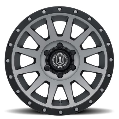 ICON Compression 20x10 6x135 -19mm Offset 4.75inBS Titanium Wheel thumbnail 1