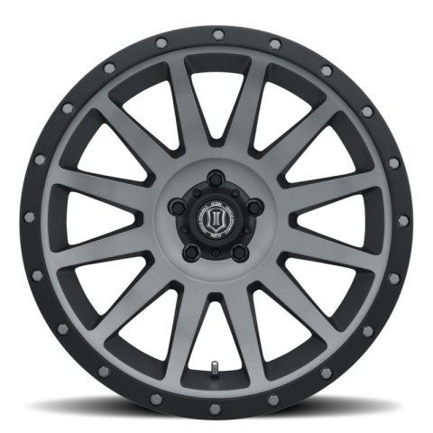 ICON Compression 20x10 6x5.5 -19mm Offset 4.75inBS Titanium Wheel thumbnail 2