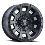 ICON Thrust 17x8.5 5x150 25mm Offset 5.75in BS Satin Black Wheel thumbnail 1