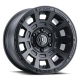 ICON Thrust 17x8.5 5x150 25mm Offset 5.75in BS Satin Black Wheel thumbnail 4