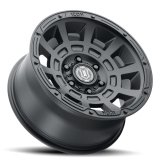 ICON Thrust 17x8.5 5x4.5 0mm Offset 4.75in BS Satin Black Wheel thumbnail 3