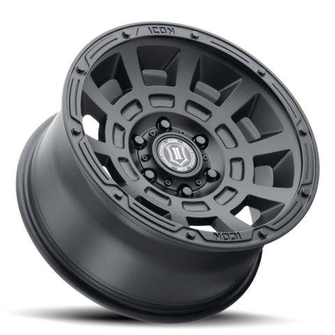ICON Thrust 17x8.5 5x5 -6mm Offset 4.5in BS Satin Black Wheel thumbnail 6