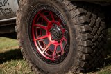 ICON Victory 17x8.5 5x4.5 0mm Offset 4.75in BS Satin Black w/Red Tint Wheel thumbnail 8
