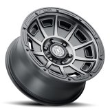 ICON Victory 17x8.5 5x5 -6mm Offset 4.5in BS Smoked Satin Black Tint Wheel thumbnail 3