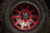 ICON Victory17x8.5 6x5.5 0mm Offset 4.75in BS Satin Black w/Red Tint Wheel thumbnail 8