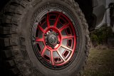 ICON Victory 17x8.5 6x120 0mm Offset 4.75in BS Satin Black w/Red Tint Wheel thumbnail 4